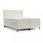 Spyruoklinė lova kreminės spalvos su sandėliavimo vieta 200x200 cm Urbaneo &ndash; Maison de R&ecirc;ve