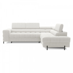 Kreminės spalvos i&scaron; boucle sulankstoma/su sandėliavimo vieta kampinė sofa (su de&scaron;iniuoju kampu/&bdquo;L&ldquo; formos) Ferucce &ndash; ELTAP