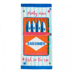 I&scaron; medvilnės paplūdimio rank&scaron;luostis 76x160 cm Sardines &ndash; Catherine Lansfield
