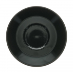 Juodos spalvos i&scaron; porceliano lėk&scaron;tutė &oslash; 16,5 cm Barista &ndash; BonBistro