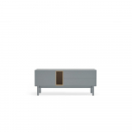 TV spintelė mėlynos spalvos/pilkos spalvos 140x56 cm Corvo &ndash; Teulat