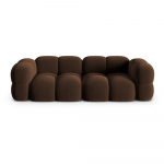 Tamsiai rudos spalvos i&scaron; velveto sofa 250 cm Loretto &ndash; Cosmopolitan Design