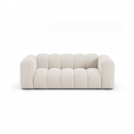 Kreminės spalvos sofa i&scaron; &scaron;enilinio audinio 200 cm Lupine &ndash; Micadoni