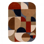Rankų darbo terakotos spalvos i&scaron; vilnos kilimas 200x290 cm Mia Arch &ndash; Flair Rugs
