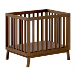 Rudos spalvos i&scaron; pu&scaron;ies masyvo maniežas vaikams 95x75 cm Sezane &ndash; Vipack