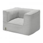 &Scaron;viesiai pilkos spalvos pamink&scaron;tinto audinio sodo krėslas Grow &ndash; Blomus