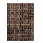 Rankų darbo juodos spalvos/natūralios spalvos i&scaron; džiuto mi&scaron;inio kilimas 200x290 cm Meander Jute &ndash; Flair Rugs