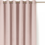 I&scaron; velveto pritemdymas (dalinis užtemimas) užuolaida &scaron;viesiai rožinės spalvos 140x250 cm Velto &ndash; Filumi