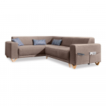 Rudos spalvos sulankstoma/su sandėliavimo vieta kampinė sofa (su kairiuoju kampu/&bdquo;L&ldquo; formos) Classy Sophie &ndash; Miuform