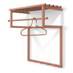Rausvos spalvos i&scaron; metalo sieninė lentyna su lentyna 76 cm Rizzoli &ndash; Spinder Design