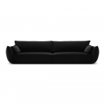 Juodos spalvos i&scaron; velveto sofa 248 cm Vanda &ndash; Mazzini Sofas