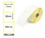 Lipnios etiketės 70x90mm. 500 vnt (Vellum)