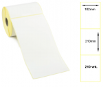 Lipnios Termo etiketės 102x210mm. 210 vnt Balti (Thermal ECO)