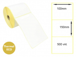 Lipnios termo etiketės 100x150mm, balta (500 vnt.) &ndash; Thermal ECO