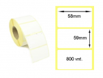 Lipnios Termo etiketės 58x59mm. 800 vnt (Thermal ECO)