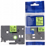 Lipni juostelė Brother TZE-C21 9mm. (fluorescentinė geltona) ECO