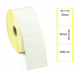 Lipnios Termo etiketės 23x42mm. 1200 vnt (Thermal ECO)