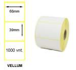 Lipnios etiketės 68x39mm. 1000 vnt (Vellum)