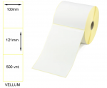 Lipnios etiketės 100x121mm. 500 vnt (Vellum)