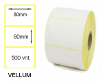 Lipnios etiketės 80x80mm. 500 vnt (Vellum)