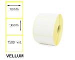 Lipnios etiketės 70x30mm. 1500 vnt (Vellum)