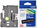 Lipni juostelė Brother TZE-335 12mm. (Juoda / Balta) OEM