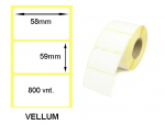 Lipnios etiketės 58x59mm. 800 vnt (Vellum)