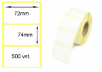 Lipnios etiketės 72x74mm. 500 vnt (Vellum)