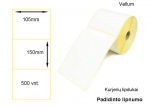 Lipnios etiketės 105x150mm. 500 vnt (Vellum) Padidinto lipnumo