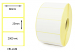Lipnios etiketės 80x25mm. 2000 vnt (Vellum)