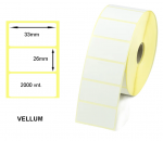 Lipnios etiketės 33x26mm. 2000 vnt (Vellum)