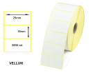 Lipnios etiketės 25x16mm. 3000 vnt (Vellum)
