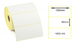 Lipnios Termo etiketės 100x40mm. 1000 vnt (Thermal ECO)