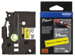 Lipni juostelė Brother TZE-FX651 24mm. (Geltona lanksti) OEM