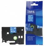 Lipni juostelė Brother TZE-535 12mm. (Mėlyna / Balta) ECO