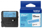 Lipni juostelė Brother Btag-L33, 12mm. (&Scaron;viesiai mėlyna/ mėlyna) OEM