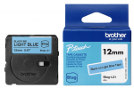 Lipni juostelė Brother Btag-L31, 12mm. (&scaron;viesiai mėlyna / juoda) OEM