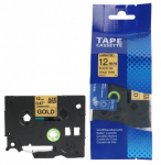 Brother TZE-831 lipni juostelė (12 mm, juoda ant auksinės) &ndash; Eco