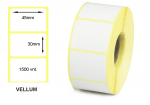 Lipnios etiketės 45x30mm. 1500 vnt (Vellum)