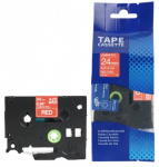 Lipni juostelė Brother TZE-455 24mm. (Raudona / Balta) ECO