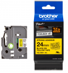 Lipni juostelė Brother TZE-S651 24mm. (Geltona / Juoda) OEM