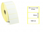 Lipnios Termo etiketės 57x32mm. 1500 vnt (Thermal ECO)
