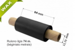 Dažanti juosta (Karboninė juosta) 64mm x 74m Wax (Įvorė 110mm)