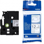 Lipni juostelė Brother TZE-R231 12mm. (Kaspinas baltas) OEM