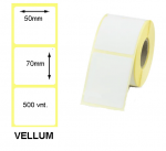 Lipnios etiketės 50x70mm. 500 vnt (Vellum)