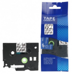 Brother TZe-S131 Lipni juostelė (12 mm, juodas ant skaidrios, stipriai lipni) &ndash; Premium