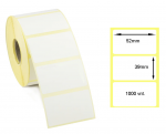 Lipnios Termo etiketės 52x39mm. 1000 vnt (Thermal ECO)