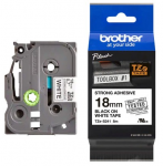 Brother TZe-S241 Lipni juostelė (18 mm, juodas ant baltos, stipriai lipni) &ndash; Originali