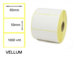 Lipnios etiketės 80x59mm. 1000 vnt (Vellum)