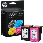 HP 308 kasečių rinkinys (6L6S6UE) &ndash; Originalus